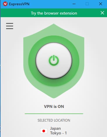 可以正常连接到expressvpn