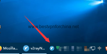 右小角托盘出现v2ray应用图标