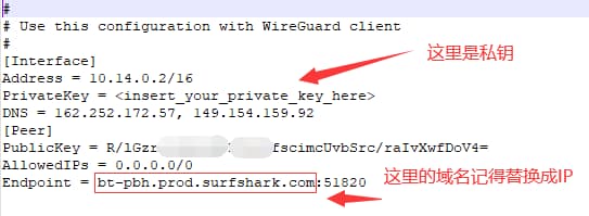 打開下載後的配置文件信息