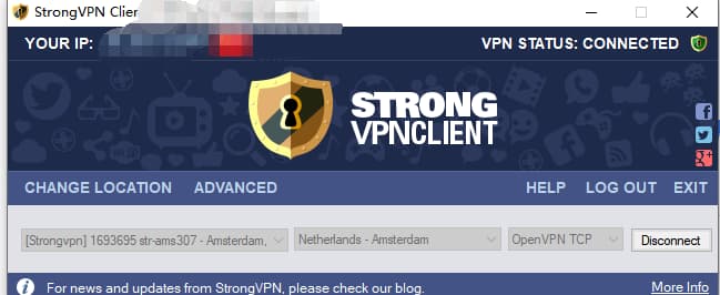 Netherlands-Amsterdam-str-ams307 連接成功