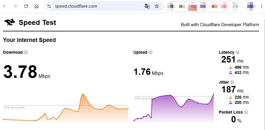 对美国节点进行测速