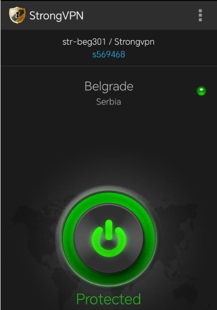 android下成功连上Belgrade-Serbia节点