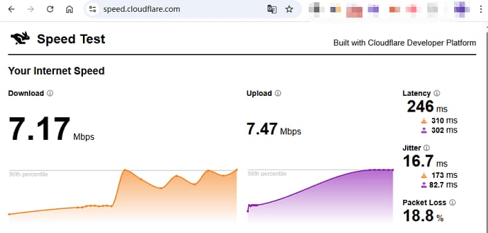 使用speedtest进行测速