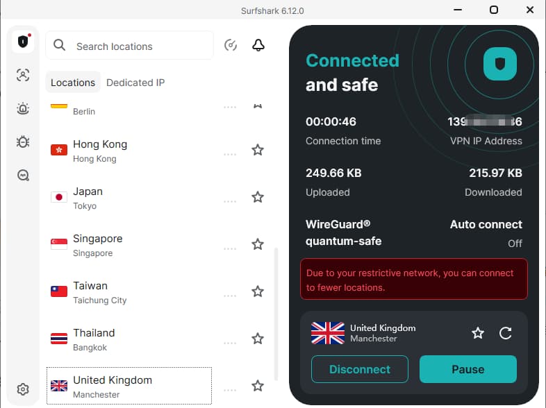 window下成功連上英國節點